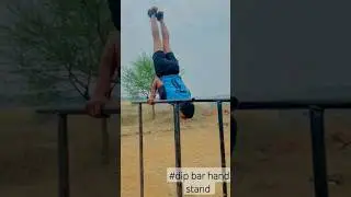 Dip bar hand stand 💪🏻🔥 #hardwork #desi #challenge #ankitbaiyanpuriya #calisthenics #gym #strength