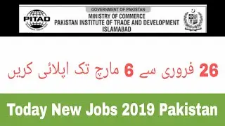 New Jobs 2019 | Government Jobs | New Jobs | Pakistan 2019 Jobs