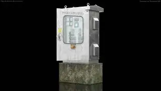 Motor control center PBR 3D model