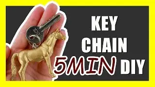 KEYCHAIN DIY EASY 🦁🔑 Easy DIY ANIMALS Key Chain [Life Hacks]