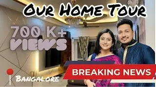 Welcome To My New Home 🏠 | Home Tour | Satyam Sree ❤️#hometour #3bhk #2022 #sreesam #bangalore