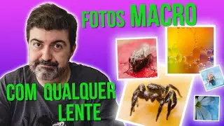 MACRO com qualquer lente e equipamentos baratos