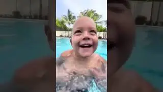 swimming 🏊&zwj;♂️ day for kid#kidswimming#swimm8ngshorts#kidinthepool#pool#funkid