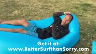 Fast Inflatable Air Lounger Lazy Bag Couch at Better Surf than Sorry!