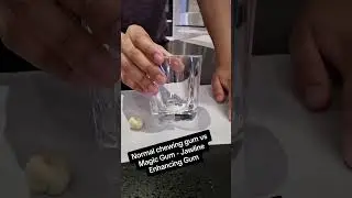 Normal chewing gum vs Magic Gum - Jawline Training Gum