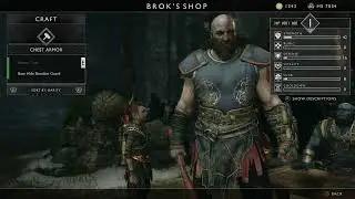 God of War - Path To The Mountain: Upgrade Weapon Brok Frozen Flame Tutorial (Reaver Tunic) PS5 BC