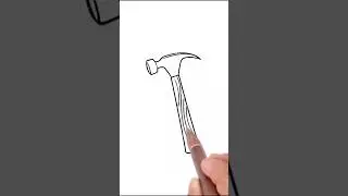 How to draw hammer easy
