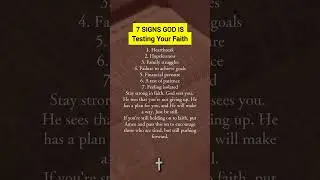 7 Signs God is Testing Faith #onthisday #bibleverse #jesu #god #jesus #lovejesuschrist #thankujesus