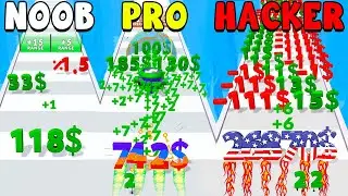 INCREDIBLE NEW LEVELS! 💲 NOOB vs PRO vs HACKER in DIGIT SHOOTER!