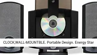 GPX HM3817DTBK Home Music System with Remote and AMFM Radio black