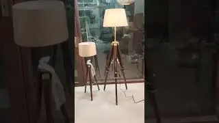 Tripod floor lamps video - Divine Trends