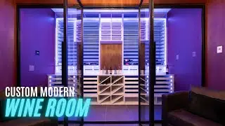A Cyberpunk Custom Modern Wine Room in Las Vegas!