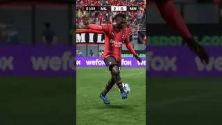 Rafael Leao&rsquo;s Backheel goal vs Rennes 🔥 #eafc #eafc24 #fc24 #fut #football #shorts