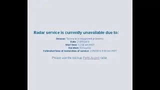 BOM Bureau of Meteorology Weather Loop