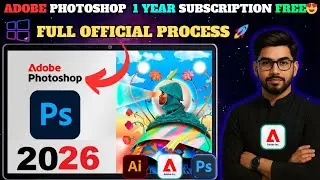 Get 1 Year Adobe Photoshop Premium Subscription FREE😍No Autopay Need🔥#adobephotoshopsubscriptionfree