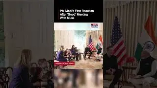 PM Modi Meets Elon Musk And Family At Blair House In Washington, D.C. | Watch Video #shorts