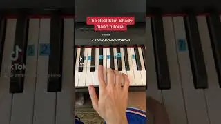 The Real Slim Shady easy piano tutorial!