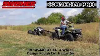 Swisher Brush King Rough Cut Pull-Behind Mower  603cc Kawasaki V-Twin Engine 44in. Deck Model# RC145