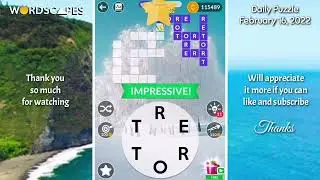 Wordscapes Daily Puzzle - February 16, 2022