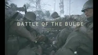 Call Of Duty World War 2 Battle of the Bulge (Freezing our Asses off)