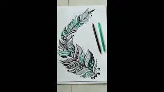 ZENTANGLE ART |  Leaf | Aisha Art