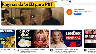 Como converter links ou P&Aacute;GINAS DA WEB para PDF
