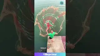That SLOW-MO Net Throw is EVERYTHING! 🤩 So Hypnotic! #fishing #castnet #slowmo #satisfyingvideo