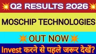 Moschip Q2 Results 2025 🔴 Moschip Technologies Result 🔴 Moschip Share Latest News 🔴 Moschip Share
