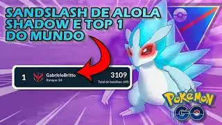 PEGOU TOP 1 DO MUNDO USANDO SANDSLASH DE ALOLA SHADOW!