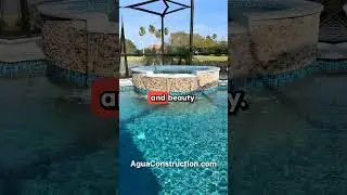 Palm Coast Pool Construction with Wet Edge Lifetime Finishes #poolbuilder #palmcoast