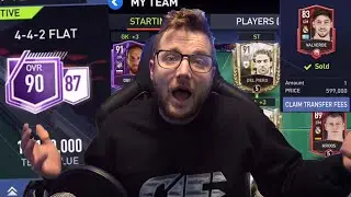 Huge Team Upgrade on FIFA Mobile 22 Beta! 90 OVR and How We Made Coins on the Market!