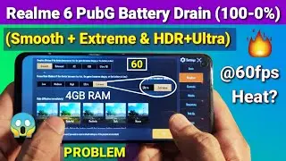 Realme 6 B.31 new update Pubg extreme 100-0% Battery drain test | Realme 6 charging test | review