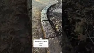 Landscape curbing transformation!!! #curbing #concreteborders #curbingtools #curbingstamps
