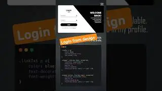 Login from Design Using HTML CSS & JavaScript 