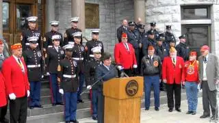 Marine Corps Flag Raising, 11-9-2012