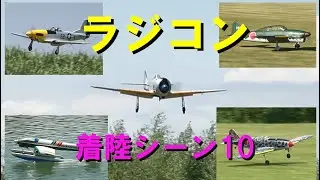 ラジコン飛行機着陸シーンその10【ラジコン飛行機】