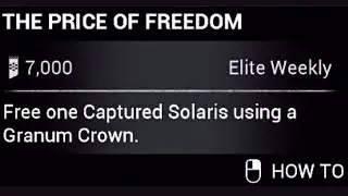 How to Free one captured Solaris using a Granum Crown in Warframe