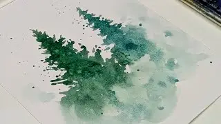 Struggling with watercolor Pine Trees? Follow This Easy process | Mastering Watercolor Pine Trees