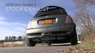 Mini Cooper S Stock Exhaust vs. One Ball Mod Comparison