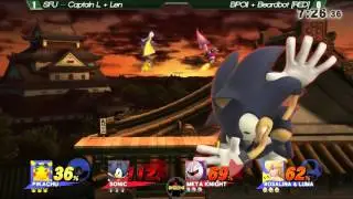 LF SFU Captain L SFU Len vs BPOil Beardbot   SSB4 Doubles GameClucks Monthly 102415