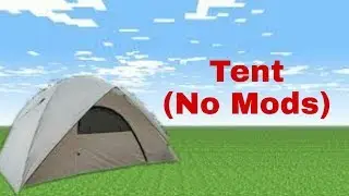 Minecraft: How to make a tent (no mods)