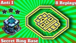 TOUGH Th13 War Base With Link | Th13 Base +8 Defense Replays | Anti Everything Th13 Base Link 2020