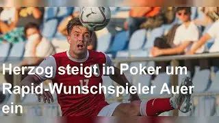 Herzog steigt in Poker um Rapid-Wunschspieler Auer ein