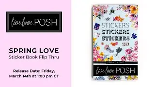 SPRING LIVE STICKER BOOK FLIP THROUGH