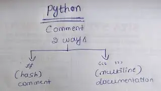 How to comment in python coding language?