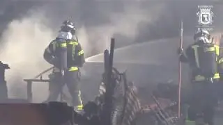 Incendio de varias Infraviviendas en Fuencarral