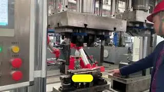 Automated production line of Benz brake linkage system, hydraulic press machine