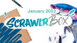 FIRST BOX OF THE YEAR!! // ScrawlrBox January 2023 UNBOXING! // EmilyArts