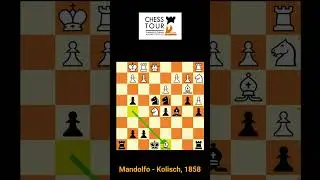 Un mate maravilloso del siglo XIX: Mandolfo - Kolisch, 1858 #shorts
