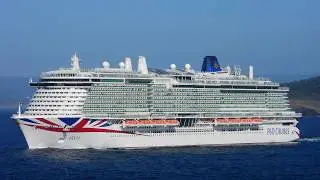 P&O ARVIA outbound Málaga from A Coruña [4K]